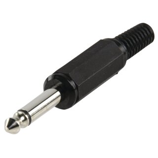 Audio-Stecker 6.35 mm Male Schwarz