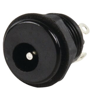 Netzstecker Female PVC Schwarz