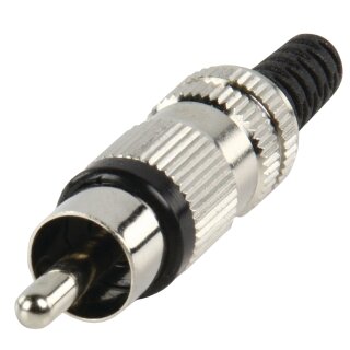 Cinch RCA Metall Schwarz