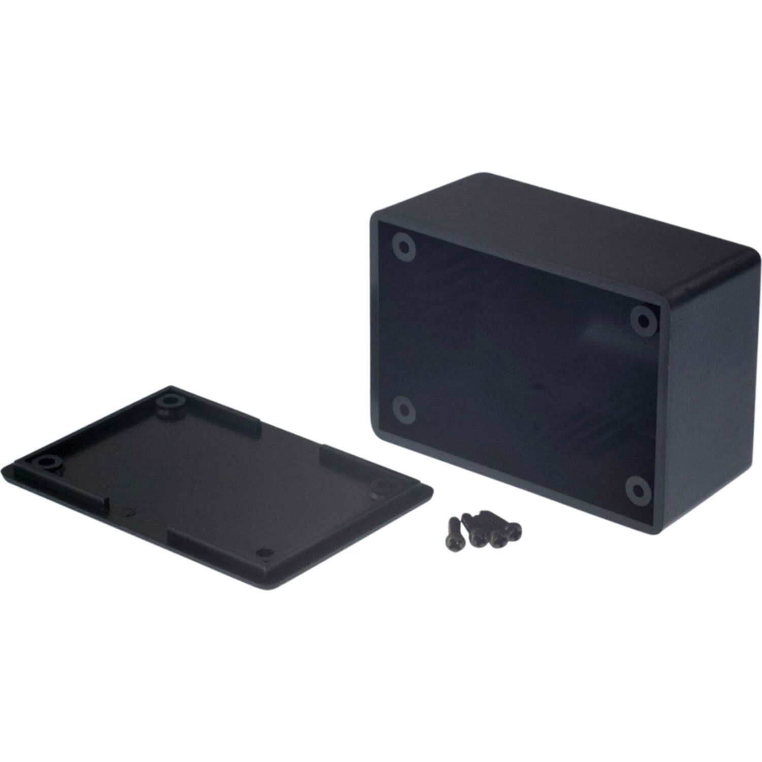 ABS Gehäuse 70x50x40mm Schwarz - Elektronikgehäuse Größe 6