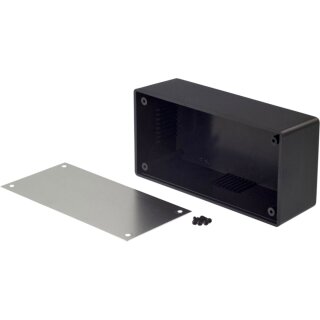 Desktop box schwarz 129 x 64 x 41.9 mm ABS