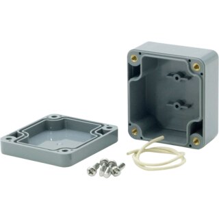 Kunststoffgehäuse 120 x 120 x 90 mm dunkelgrau ABS IP65