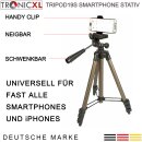 TRIPOD19 S Alu Tripod für Smartphone iphone Stativ 105cm Kamerastativ Foto Video Handy