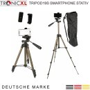 TRIPOD19 S Alu Tripod für Smartphone iphone Stativ 105cm Kamerastativ Foto Video Handy