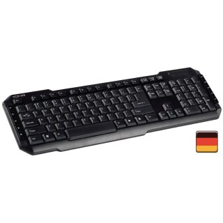 GAMING TASTATUR USB QWERTZ Multimedia Keyboard PC