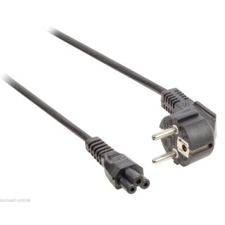10m Kaltgeräte Netzkabel Kaltgerätekabel 3polig Kleeblatt Stecker Mickey Mouse IEC-320-C5