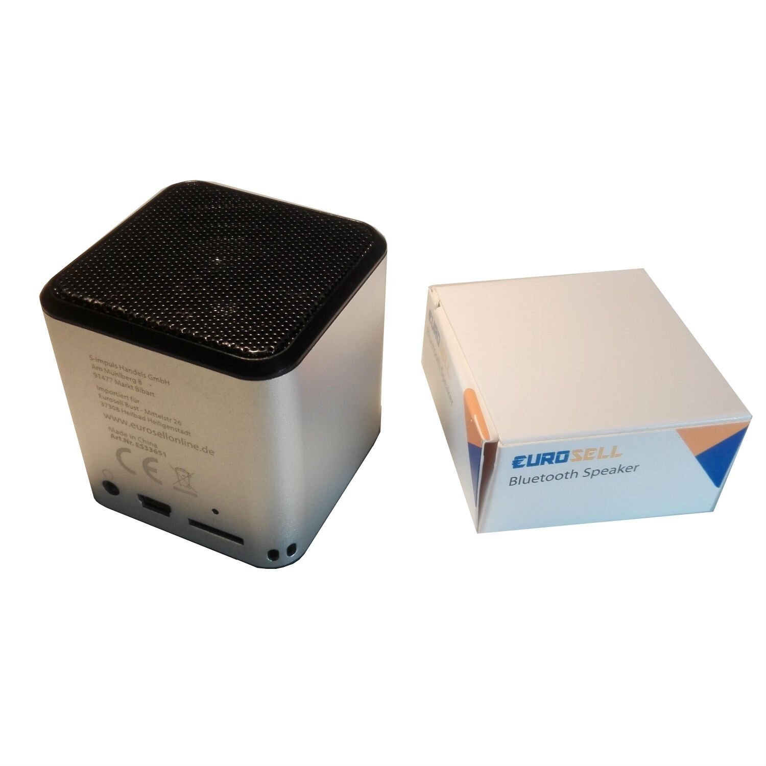 Mini Bluetooth Würfel Lautsprecher + Radio + Aux + Akku