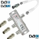 IEC Breitband Kabel Verteiler 3-fach TV Splitter DVB-T...