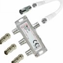 IEC Breitband Kabel Verteiler 3-fach TV Splitter DVB-T Kabelfernsehen DVB-C