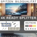 IEC Breitband Kabel Verteiler 8-fach TV Splitter  DVB-T...