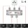 DVBT DVBC DVBS Sat F-Splitter 4-fach Antennenverteiler Weiche Kabelfernsehen