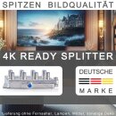 Antennenverteiler 8fach SAT Splitter Kabel-Fernsehen BK F-Stecker CATV