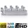 Antennenverteiler 8fach SAT Splitter Kabel-Fernsehen BK F-Stecker CATV