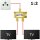 Vergoldeter Digital 2-fach Antennenverteiler 3D 4K HD gold F-Splitter