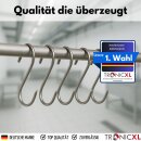 10 Stück S-Haken Fleischhaken Edelstahl Fleischerhaken klein 60mm x 3mm