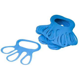 100 STÜCK Profi Fingerlinge Fingerfix Handschuhspanner blau