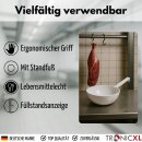 XXL Schöpfkelle 2 Liter Kunststoff Schöpflöffel Schöpf Kelle Löffel weiß Suppenkelle