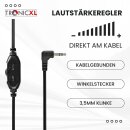 TronicXL Fernseh Kopfhörer 6m langes Kabel Leicht Kopfbügel Klinke zb für TV Samsung LG Sony Toshiba DYON JVC Philips