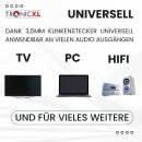 TronicXL Fernseh Kopfhörer 6m langes Kabel Leicht Kopfbügel Klinke zb für TV Samsung LG Sony Toshiba DYON JVC Philips