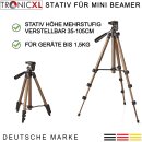 TronicXL Tripod19P Projektor Beamer Stativ Halterung Ständer zb für BenQ ASUS Acer Epson Sony Panasonic Philips WiMiUS