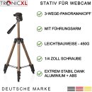 TronicXL Tripod 19 W Stativ für Webcam zb Logitech C920 Brio 4K C925e C922x C922 C930e C930 C615 Kamera etc