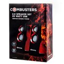 Combusters USB Design Lautsprecher Box Boxen Pc Computer Laptop schwarz rot