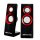 Combusters USB Design Lautsprecher Box Boxen Pc Computer Laptop schwarz rot