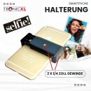 TronicXL Universale Handy Halterung Stativ Adapter Aufsatz für Smartphone Apple iPhone Samsung Sony LG Huawei Cubot ZTE