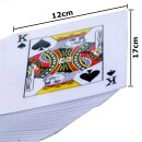 TronicXL Riesen große Spielkarten Senioren Deko Poker Casino Kartenspiel Gross