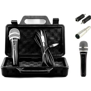 TronicXL Mikrofon Set + Adapter XLR Klinke 6,35mm 3,5mm + Koffer + Kabel Universal Handmikrofon dynamisch