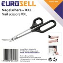 TronicXL XXL Nagelschere Maniküre Pediküre Schere Fußnagelschere extra gross lang zb für Senioren