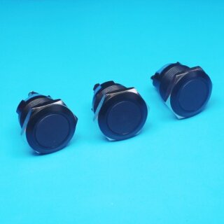 16mm Taster schwarz für Klingel SMD KFZ Tuning etc.