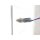 Eurosell Premium Klingelplatte Beleuchtetes Designer Metall Klingelschild + LED weiss + Kabel