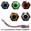 Eurosell Premium Klingelplatte Beleuchtetes Designer Metall Klingelschild + LED grün + Kabel