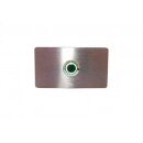 Eurosell Premium Klingelplatte Rechteck Türklingel + Beleuchtung LED Taster grün