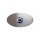 Eurosell Premium Klingelplatte Oval Türklingel + LED Klingeltaster blau beleuchtet