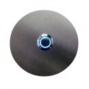 Eurosell Premium Edelstahl Klingelplatte Klingel Rund V2A  + Knopf LED blau beleuchtet