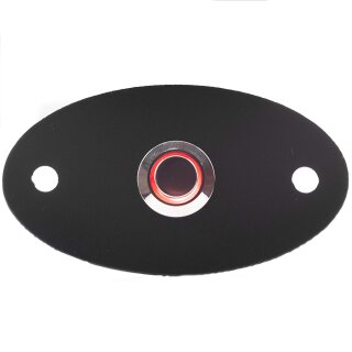 TronicXL Klingelschild Klingelplatte anthrazit mit Beleuchtung LED rot