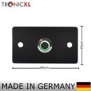 TronicXL Klingelplatte anthrazit Metall Klingelschild beleuchtet LED Taster grün