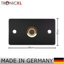 TronicXL Klingelplatte anthrazit Metall Klingelschild beleuchtet LED Taster gelb …