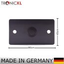 TronicXL Unterputz Klingelplatte anthrazit Rechteck Klingelschild Taster schwarz …