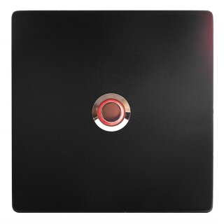 TronicXL Klingelschild LED Klingelplatte Aluminium anthrazit beleuchtet Taster rot …