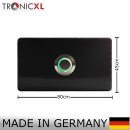 TronicXL Klingelplatte Metall Klingelschild anthrazit Türklingel beleuchtet …