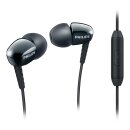Philips SHE3905BK/00 In-Ear-Kopfhörer mit Mikrofon (satter Sound) schwarz