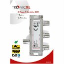 3fach F-Stecker Antennenverteiler DC-Durchlass TV Kabel Kabelfernsehen DVBC DVB-T2 zb für Unitymedia Vodafpne Splitter