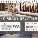 TronicXL 3fach BK Verteiler Set Premium TV Kabel Antennenverteiler Kabelfernsehen DVBC zb für Vodafone Splitter