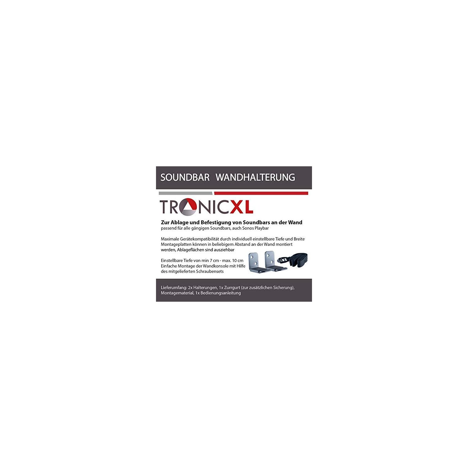 TronicXL Soundbar Wandhalterung Halterung zb. für Sonos Playbar Samsu, 9,90