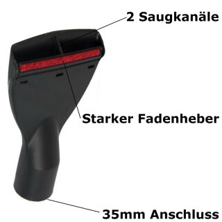 Polsterdüse Staubsauger XL Polster-Fugendüse 35mm Für Staubsauger – Universell Passend Für Miele, Bosch Uvm