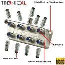 TronicXL 8fach BK Verteiler Premium TV Kabel Adapter...