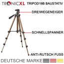 Tripod 19B 105cm Baustativ Stativ Laser für Bosch Dewalt Makita SUAOKI Stanley Einhell Laserstativ Nivelliergerät